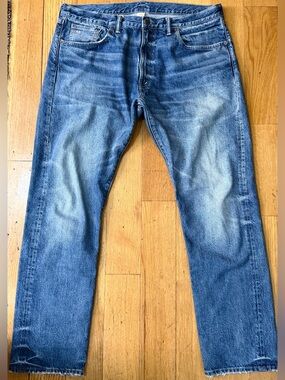 Ralph Lauren RRL Mens Denim Jeans Great Fades double RL Blue 38